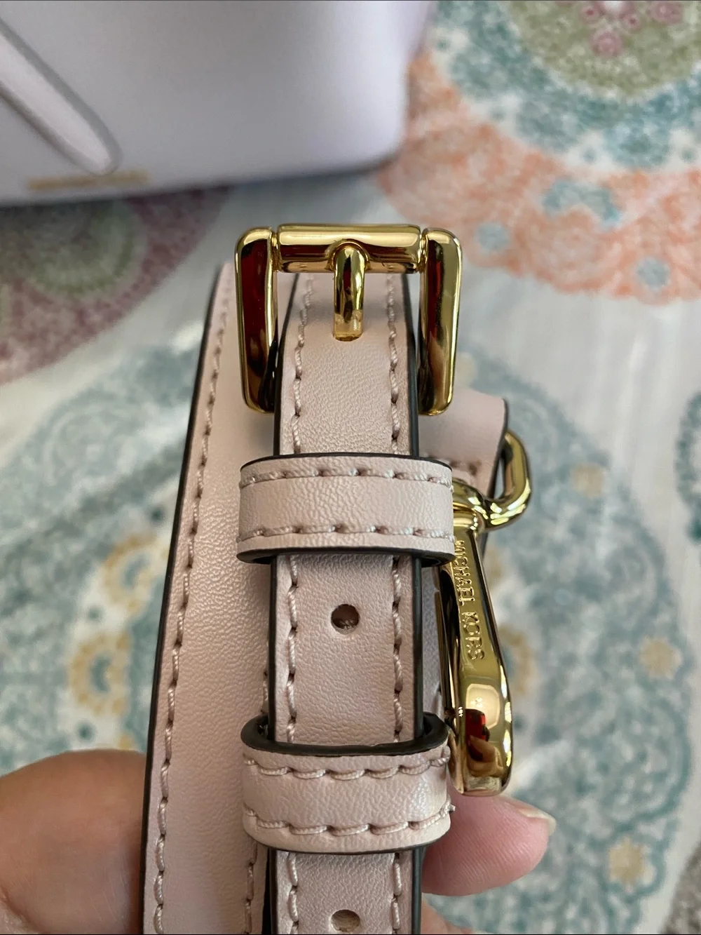Michael Kors Emilia Blush Pink Leather Top-Handle Satchel